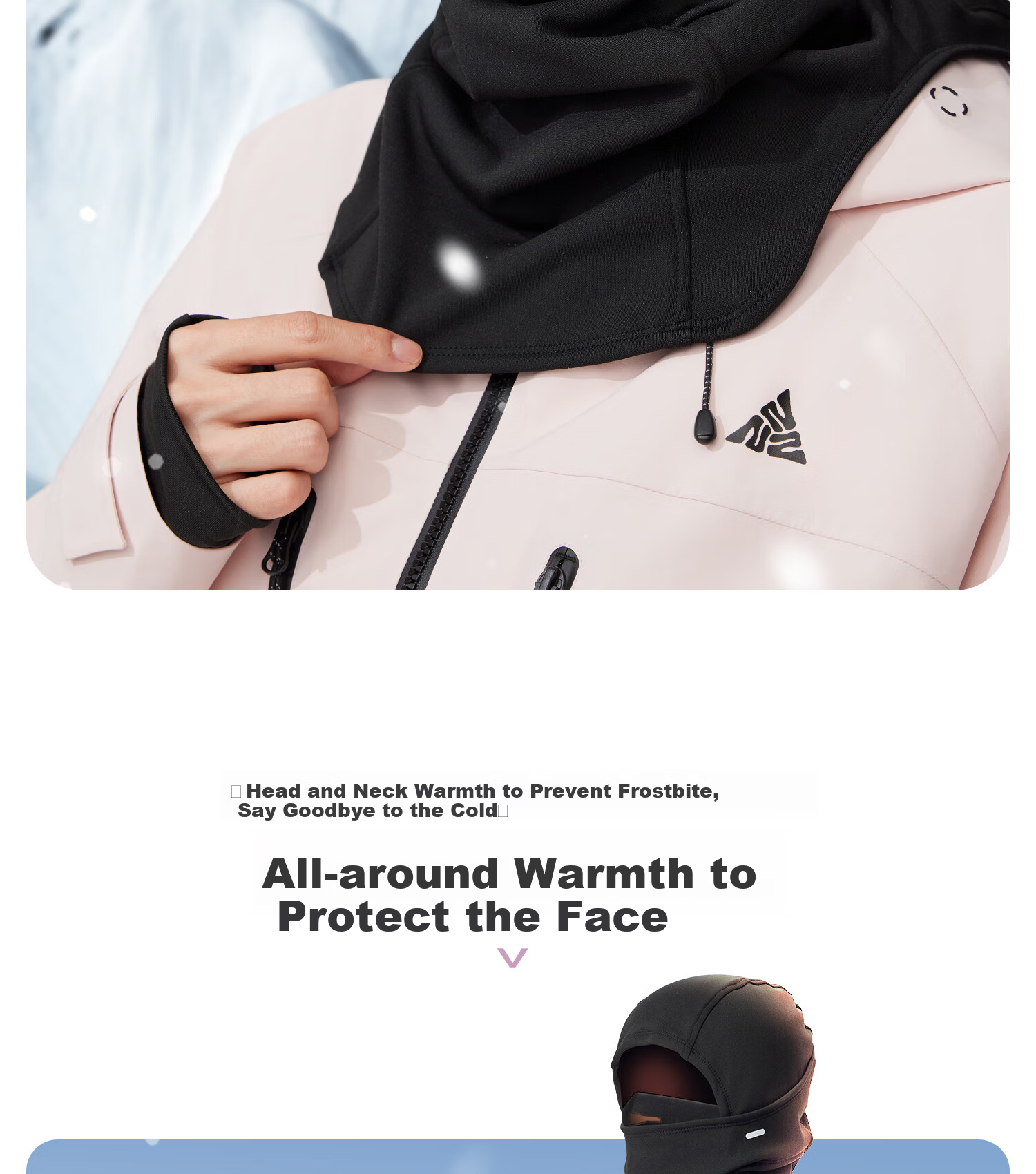 Yottoy Ski Mask Face Cover Unisex Outdoor Mountaineering Cycling Autumn Winter Windproof Warm Ski Gear Non-Slip Headband Style 2