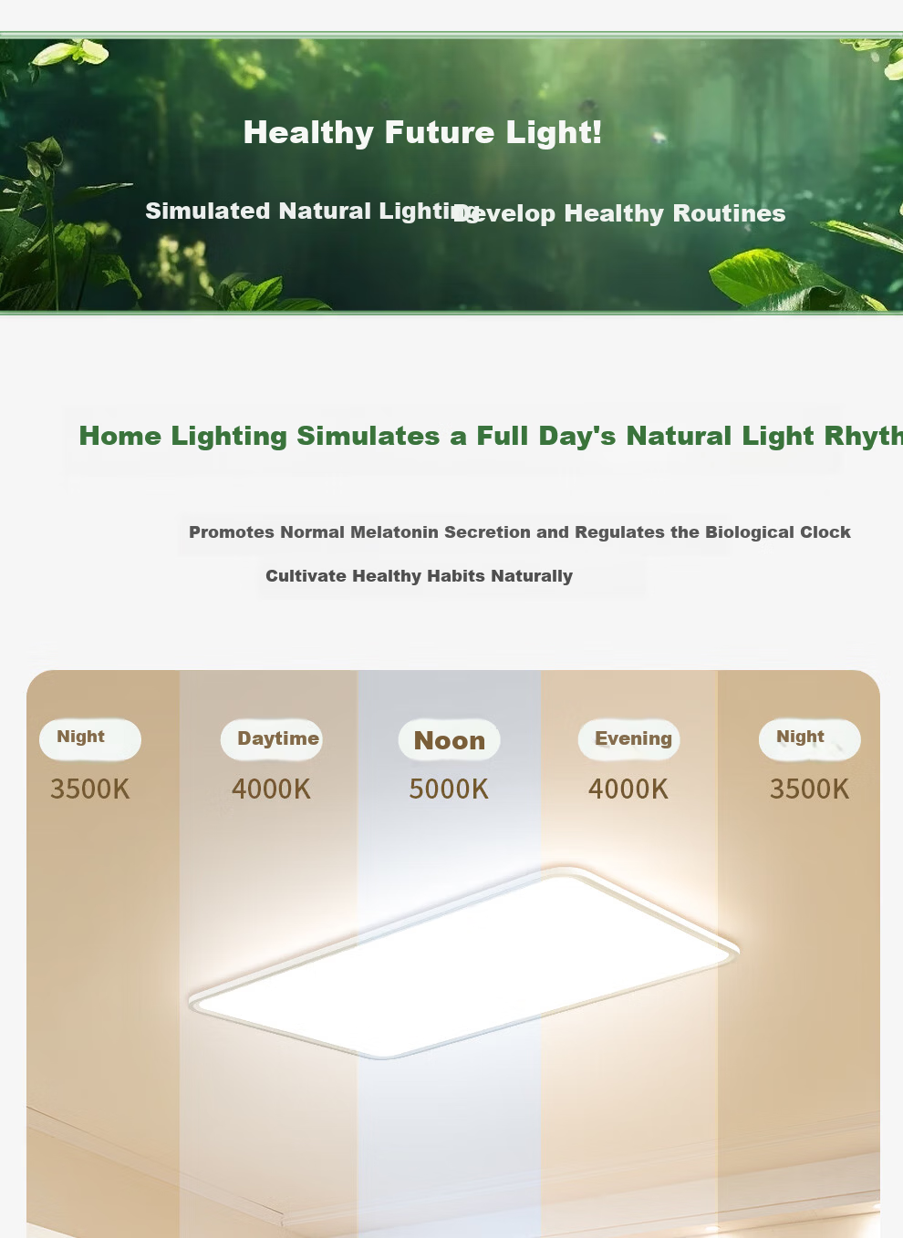 NVC LED Recessed Ceiling Light Minimalist Living Room Smart Control Full Spectrum Nordic Modern Future Baby Eye Protection Diffuse Reflection 5