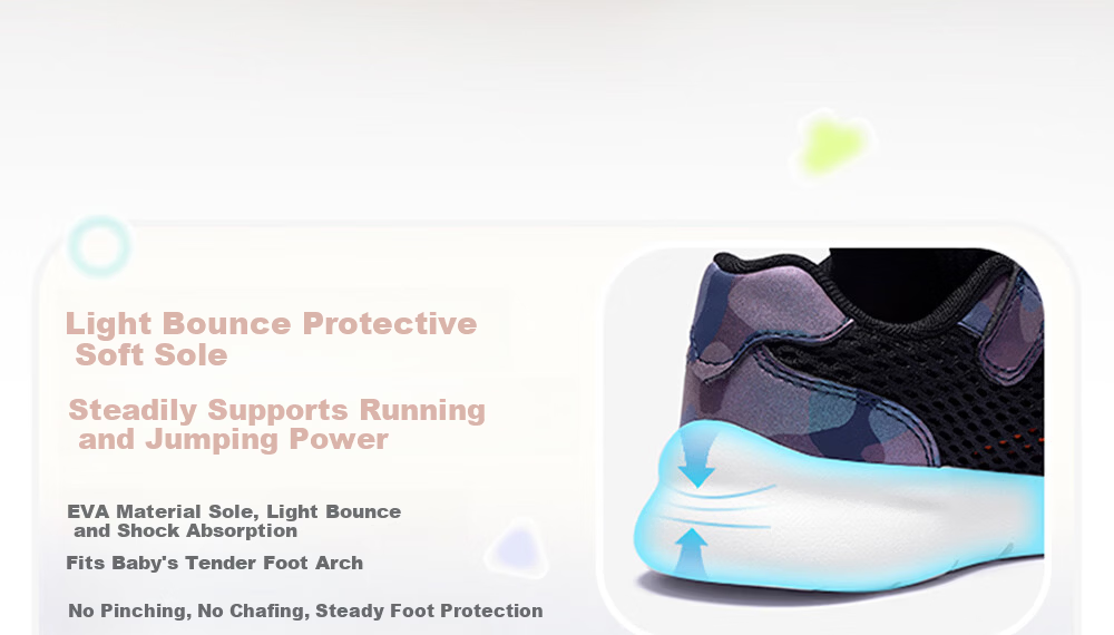 ANTA Toddler Shoes, Dopamine Style Summer Sandals for Boys And Girls, Children's Mesh Infant Sneakers A12620075 9