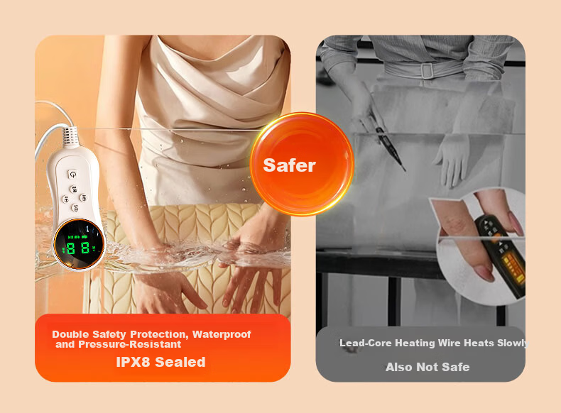 Yangzi High-Temperature Power-Off Safety Single-Person Water Heating Blanket Water Circulation Electric Heating Blanket 0.7*1.5m 15