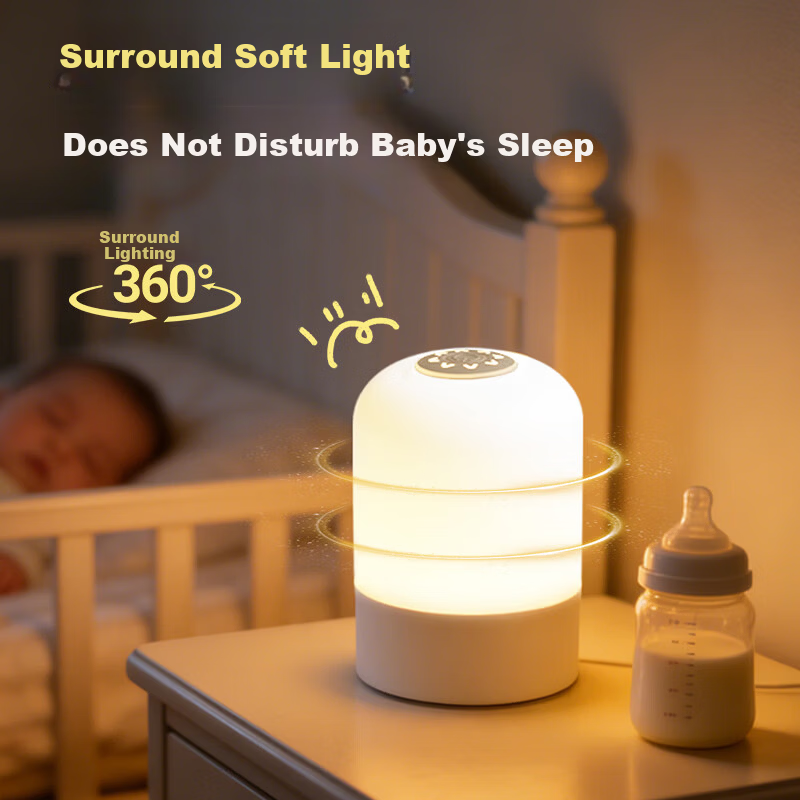 XLYS Baby Night Light Breastfeeding Lamp Bedroom Bedside Atmosphere Sleep Nightlight Rechargeable Touch Tap Lamp