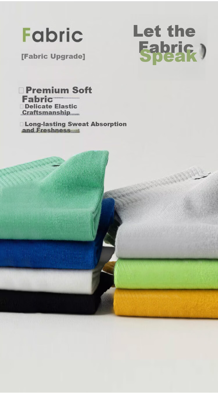 Modal 10 Pairs Men's Mid-Calf Socks Spring Summer Casual Breathable Student Short Socks 10A Antibacterial Deodorant Xinjiang Cotton Men's Socks 4