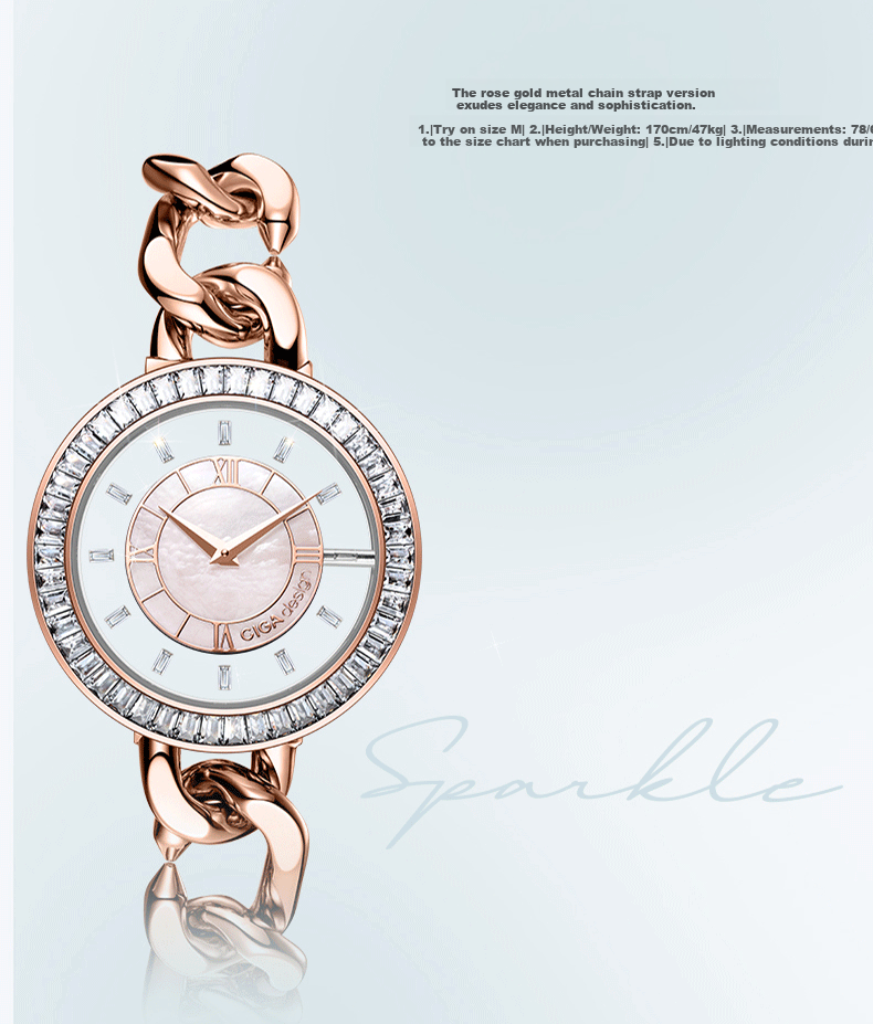 CIGA Design Moissanite Artistic Luxury Women's Watch Gift for Girlfriend 21