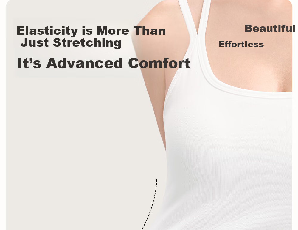 SecretWorld Zhao Jinmai Style Women's Camisole with Chest Pad, Bra-Free Integrated Back Design, White Outerwear and Innerwear 31