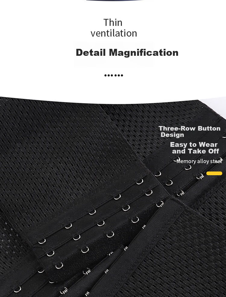 Tingmei Segmented Abdominal Binder Strong Waist Trainer Postpartum Shaping Slimming Waist Belt for Women Flat Belly Waist Support Breathable Thin Design 13