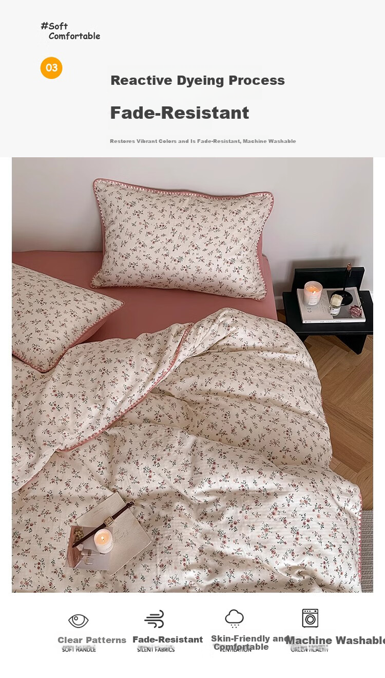 MUJI A-Class 100% Xinjiang Cotton Duvet Cover Single Piece Pure Cotton Shell Embroidery Duvet Cover 200x230cm Warm Tide 3