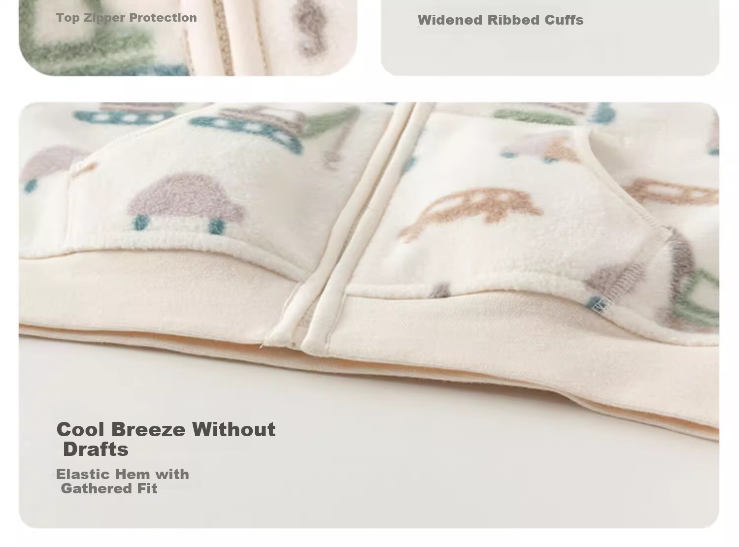 DAVE & BELLA Huggable Fleece Jacket Kids' Double-Sided Fleece Coat Boys' Baby Fleece Outerwear Spring Autumn 10