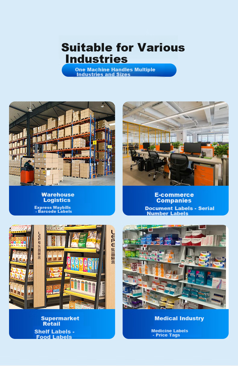 M&G AEQ918T6 Express Printer High-Speed Warehouse Logistics Shipping Label Thermal Barcode Label Printer for E-commerce Commercial Office Mobile Compatible 9