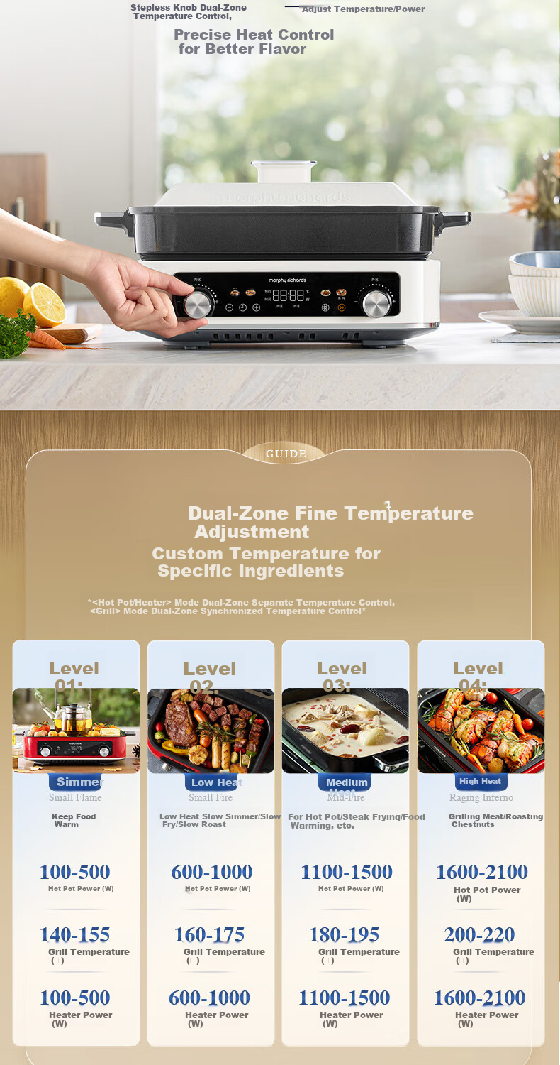 Morphyrichards 4th Generation Multi-Functional 6L Electric Hot Pot Steamer Cooker MR9288 Red 22