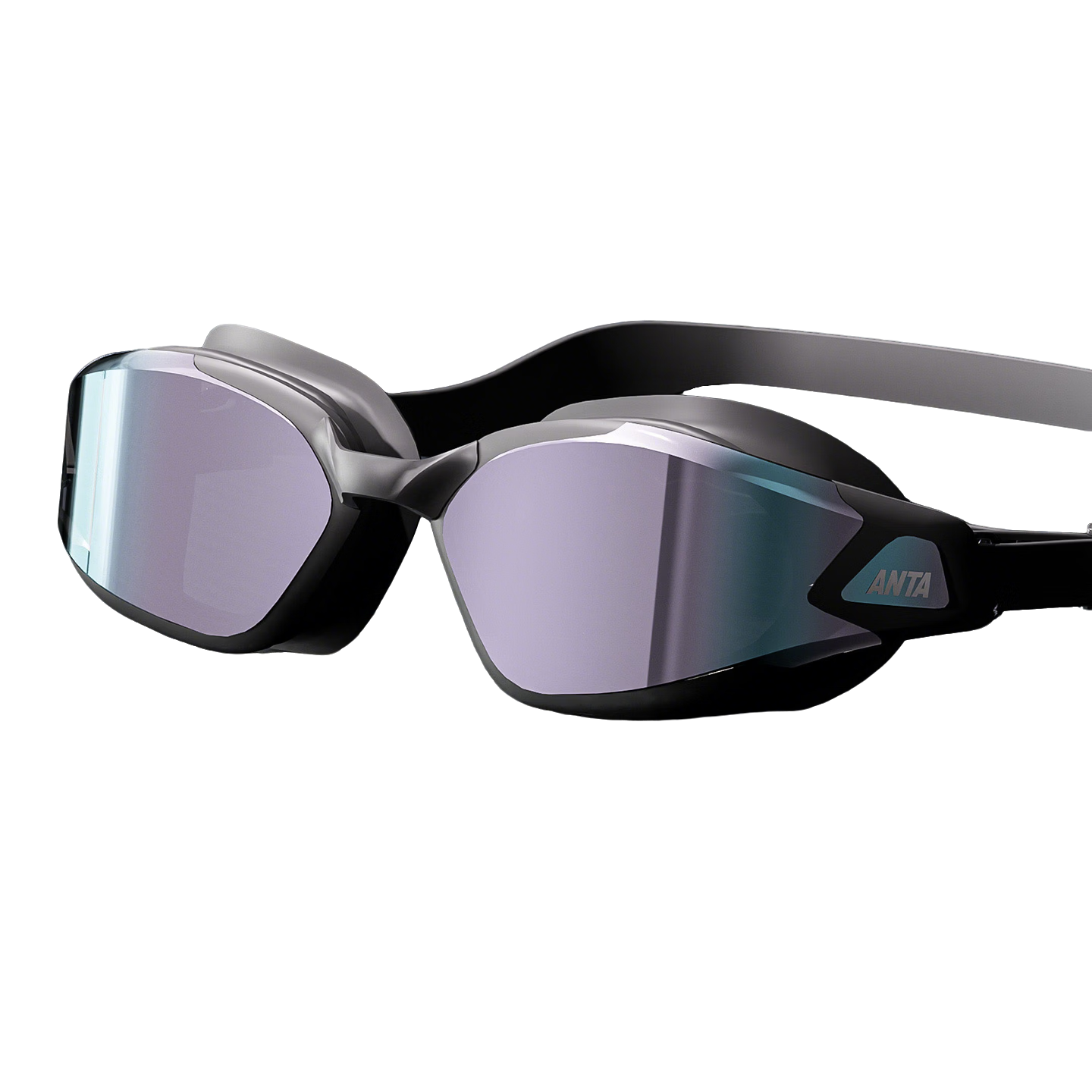 ANTA Swimming Goggles Unisex HD Anti-Fog Coated Prescription Professional Durable Black 200°