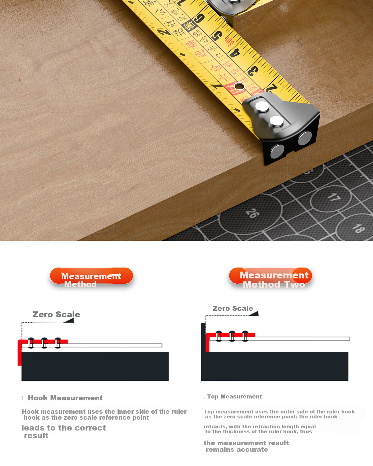 Delixi Luban Ruler Authentic Feng Shui Ruler High Precision Steel Tape Measure 7.5m Measuring Tape Box Ruler 5m 13