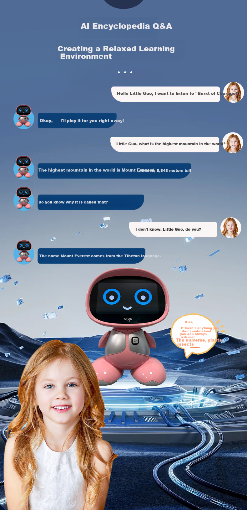 Patriot AI Early Education Robot Early Learning Machine Storytelling Machine Children's Smart Interactive Learning Device Toy for Boys and Girls Birthday Gift 5