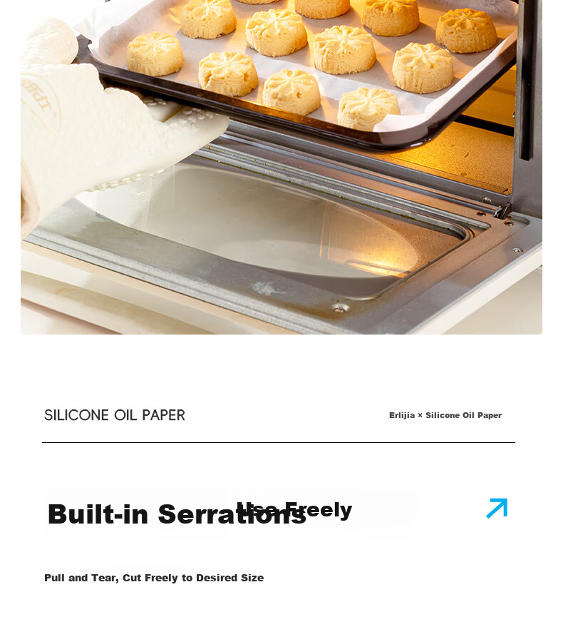 Erlijia Air Fryer Oven Baking Mat Paper Non-Stick Oil-Proof Food Grade BBQ Grill Frying Mat 11