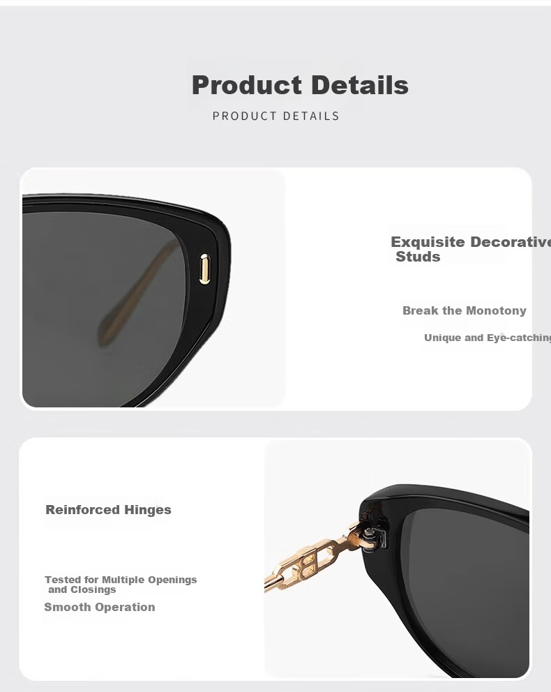 FENCHI Cat Eye Narrow Frame Face-Covering UV400 Sunglasses for Women UV Protection Sun Glasses High-End Style Yang Zi Edition 8