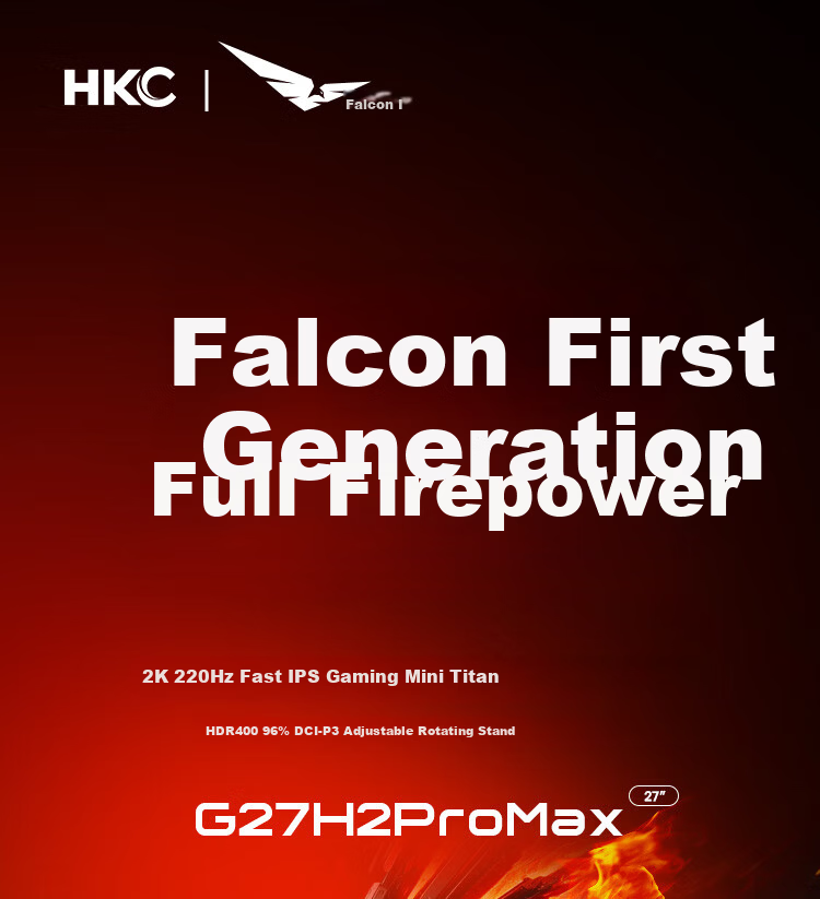 HKC 24.5 Inch 320Hz Fast IPS 1ms Low Blue Light HDR400 Factory Calibrated FPS Gaming Monitor Fengmang K5 1