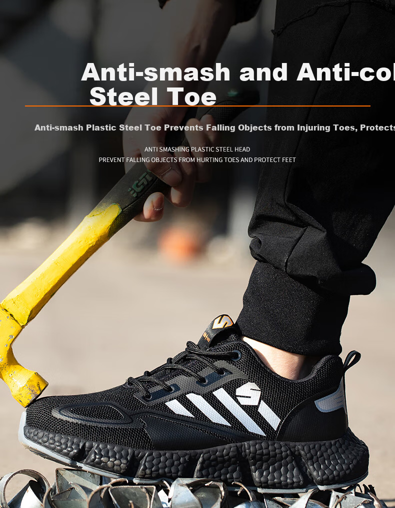 Xingbao Labor Protection Shoes Model 008 Insulated Electrician Shoes 10KV High Voltage Resistant Anti-Smash Anti-Puncture Safety Shoes Wear-Resistant Non-Slip Breathable Worksite Shoes Size 41 2