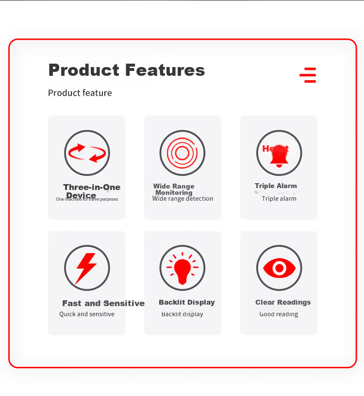 Meidemei Portable Household Appliance Electromagnetic Radiation Detector Digital Display High and Low Frequency Electric and Magnetic Field Meter S8602 2