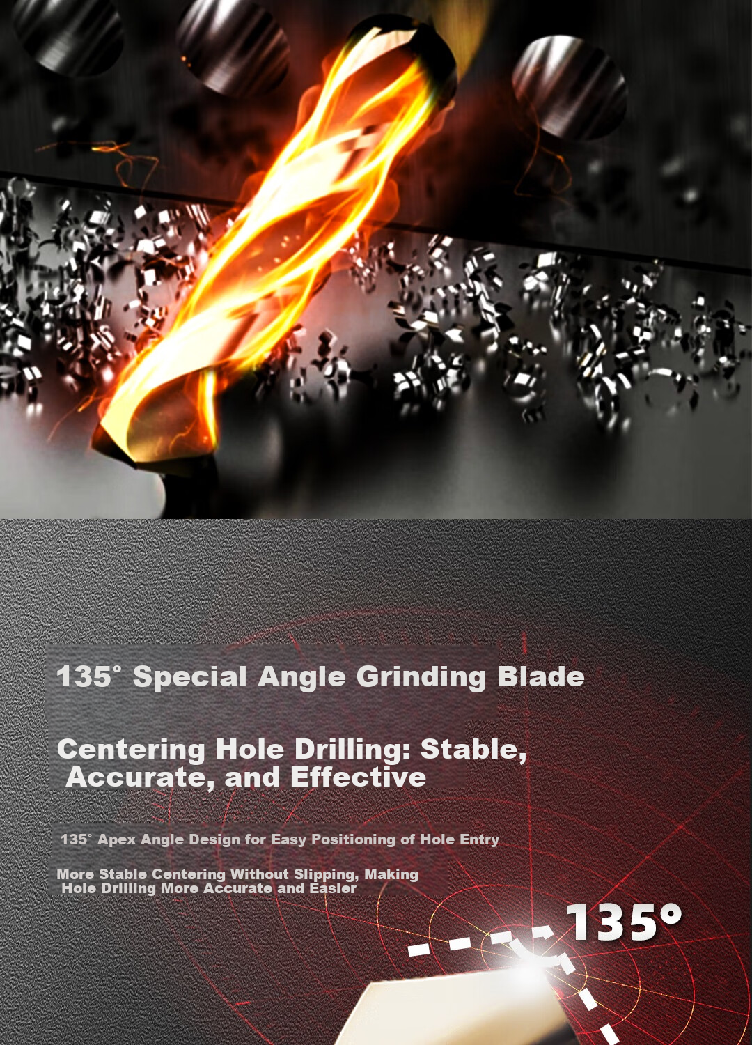 Deli M35 High Cobalt Industrial Grade 3.2mm Twist Drill Bits for Concrete Metal Stainless Steel, 10 Pieces Box 5