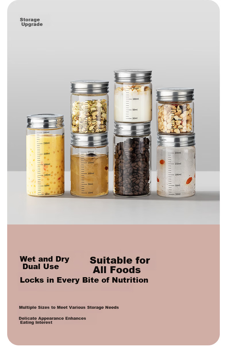ANKOU Chinese Herbal Medicine Dispensing Bottles, Heat-Resistant Sealed Glass Bottles, Bird's Nest Cup Dispensing Bottles, Jars, Chinese Herbal Medicine Liquid Sealed Containers, Storage Bottles 21