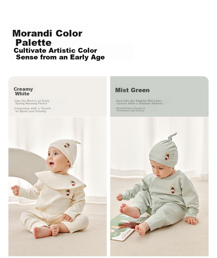 Weishi Muni Baby Romper Spring and Autumn Infant Clothing Pajamas Toddler Jumpsuit Autumn Wear 6