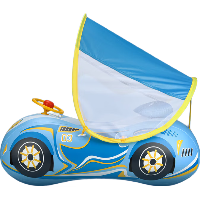Swimbobo Kids Swim Ring Seat Outdoor Baby Car-Shaped Sunshade Boat Baby Swimming Gear K2003Pro