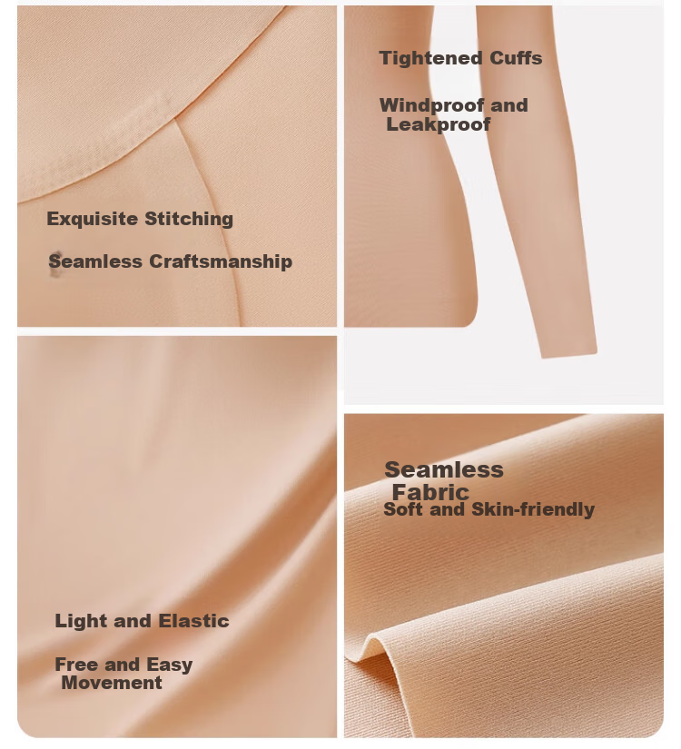 GRACEWELL Seamless Foundation Liquid Thermal Underwear for Women with Chest Pad, Bra-Free, 7A Antibacterial Skin-Enhancing Base Layer Autumn Shirt 2