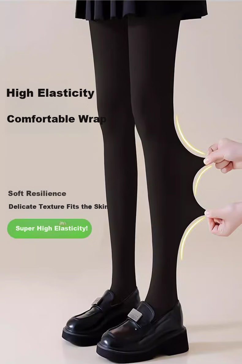 Avandi 2-Pack Women's Thick Black Leggings with Mugwort Antibacterial, Spring and Autumn, Non-Sagging, Slim Fit, Outerwear Tights 13