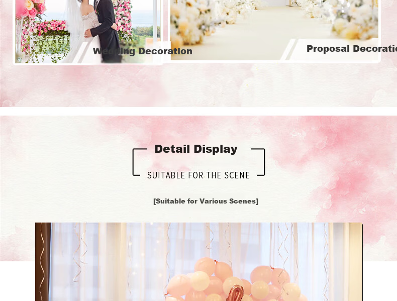 Abaoli Balloon Table Stand, Floor-Standing Column, Confession Display, Proposal Decoration, Wedding Room Setup, Wedding Supplies Including Lights 4