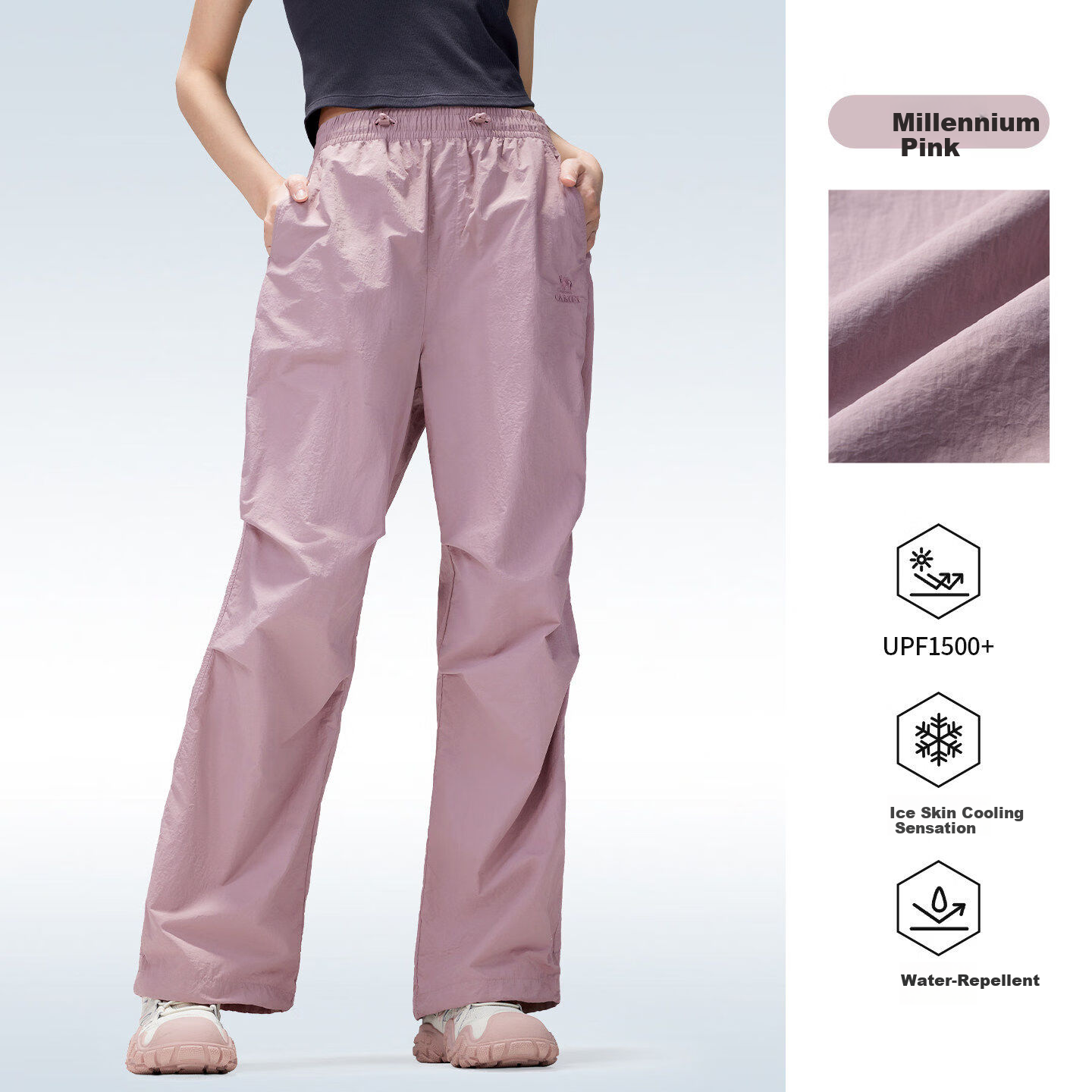 Camel Women's Outdoor Quick-Dry Pants Spring Summer Cool Breathable Sun Protection Casual Wide-Leg Hiking Military Pants for Men