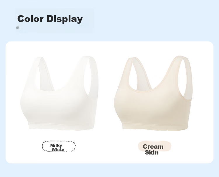 PurCotton Little Stretch Girls' Cotton Bra 7A Antibacterial Sports Vest Seamless Underwear for Ages 9-16 Development Period 2026 New Model 17