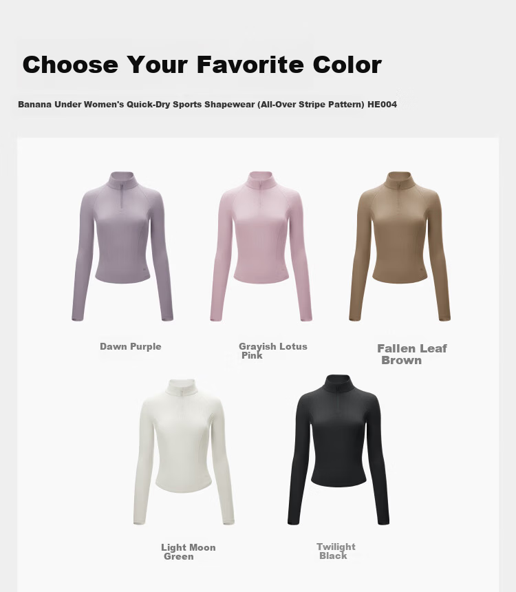 Beneunder Women's Half-Zip Slim Fit Sports Jacket Autumn Winter Breathable Quick-Dry Running Fitness Long Sleeve Warm HE004 26