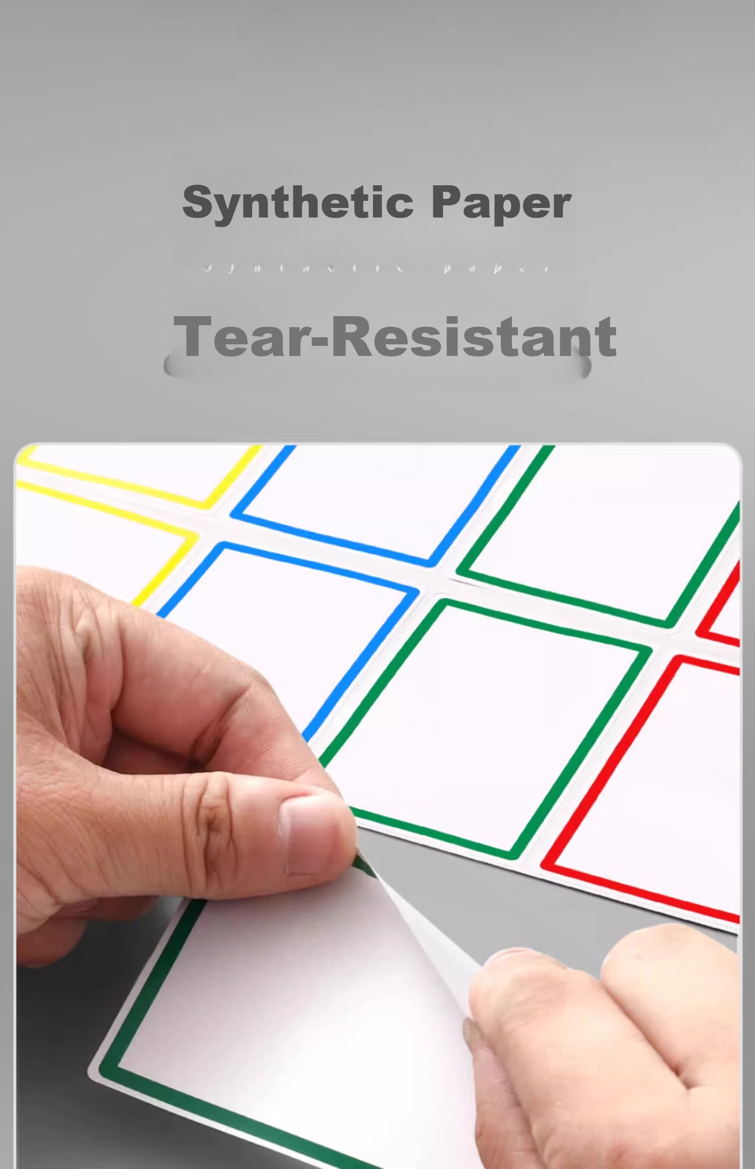 GOTOVAN Large Self-Adhesive Label Stickers Colorful Waterproof Price Tags Handwritten Name Labels for Books Fruits Classification 7