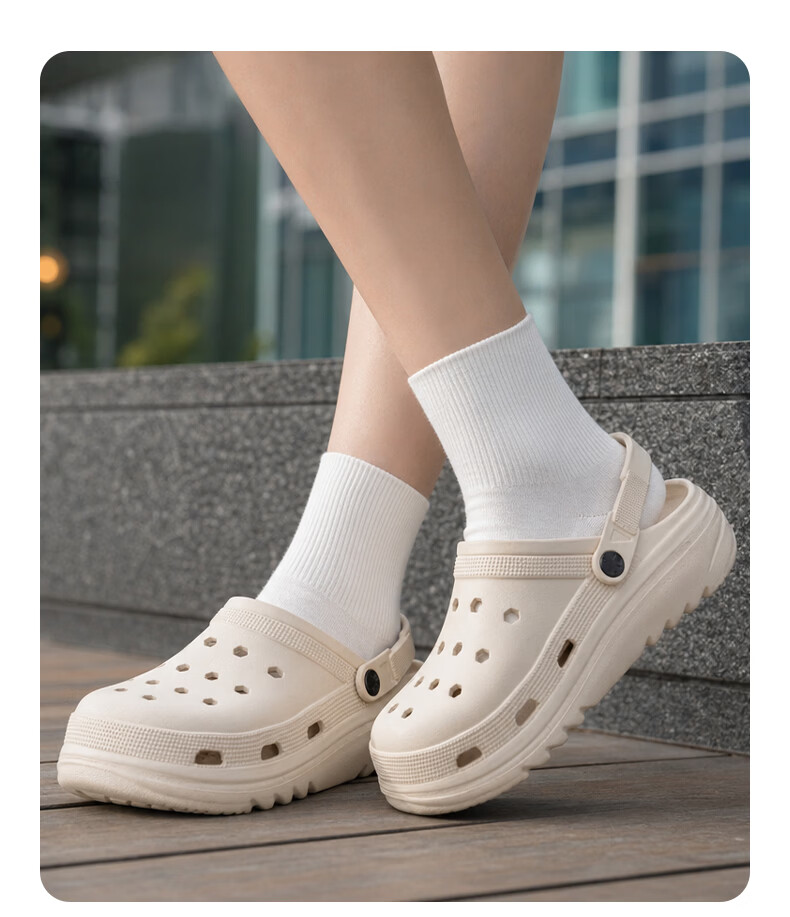 Limi Unisex Ventilated Slip-On Sandals Non-Slip Outdoor Open-Toe Beach Shoes Off-White Size 36-37 13