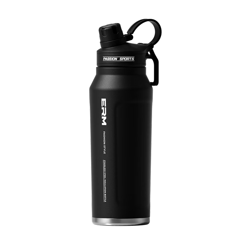 ERM Insulated Bottle Large Capacity 316L Stainless Steel Cold Water Cup Men Student Outdoor Sports Portable Straw Cup