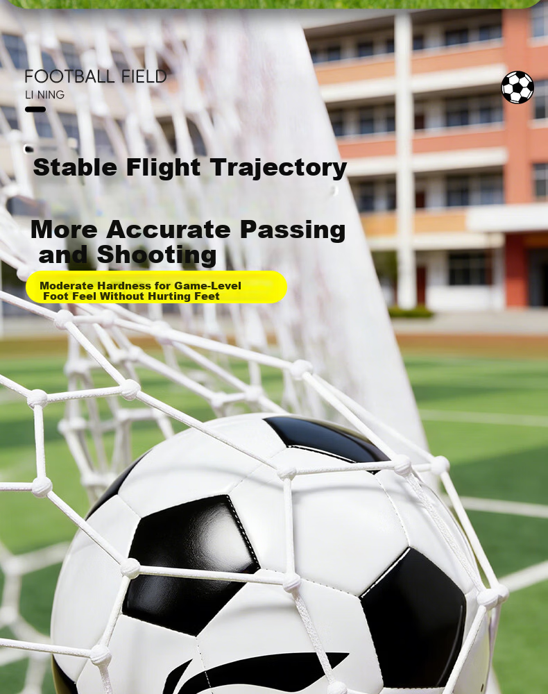 Li-Ning Football Size 5 Match Training Standard Ball Durable Adult and Student Soccer Ball for Primary and Middle School Exams 9