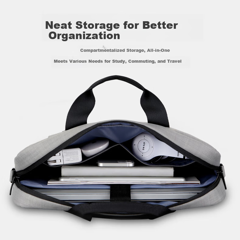 14/15 Inch Shockproof Business Large Capacity Imperial Laptop Bag Compatible with Huawei Apple Asus 3