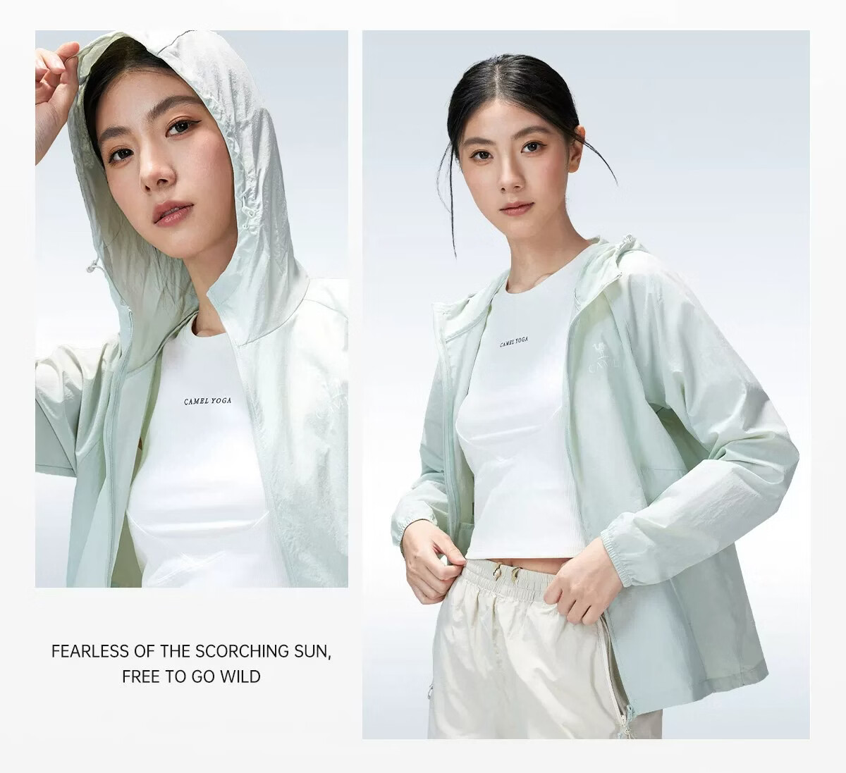 CAMEL Outdoor Original Yarn Sun Protection Jacket 2026 Spring Summer New Women's UPF1000 Cooling Water-Repellent Sports Jacket O015 18