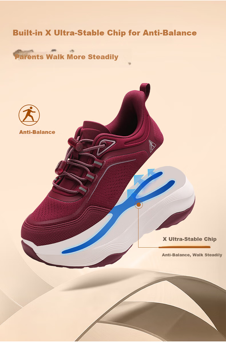 Zulijian Elderly Women's Shoes Spring Autumn 2026 New Walking Shoes Non-Slip Mom Shoes Lightweight Sports Casual Shoes Senior Gift 10
