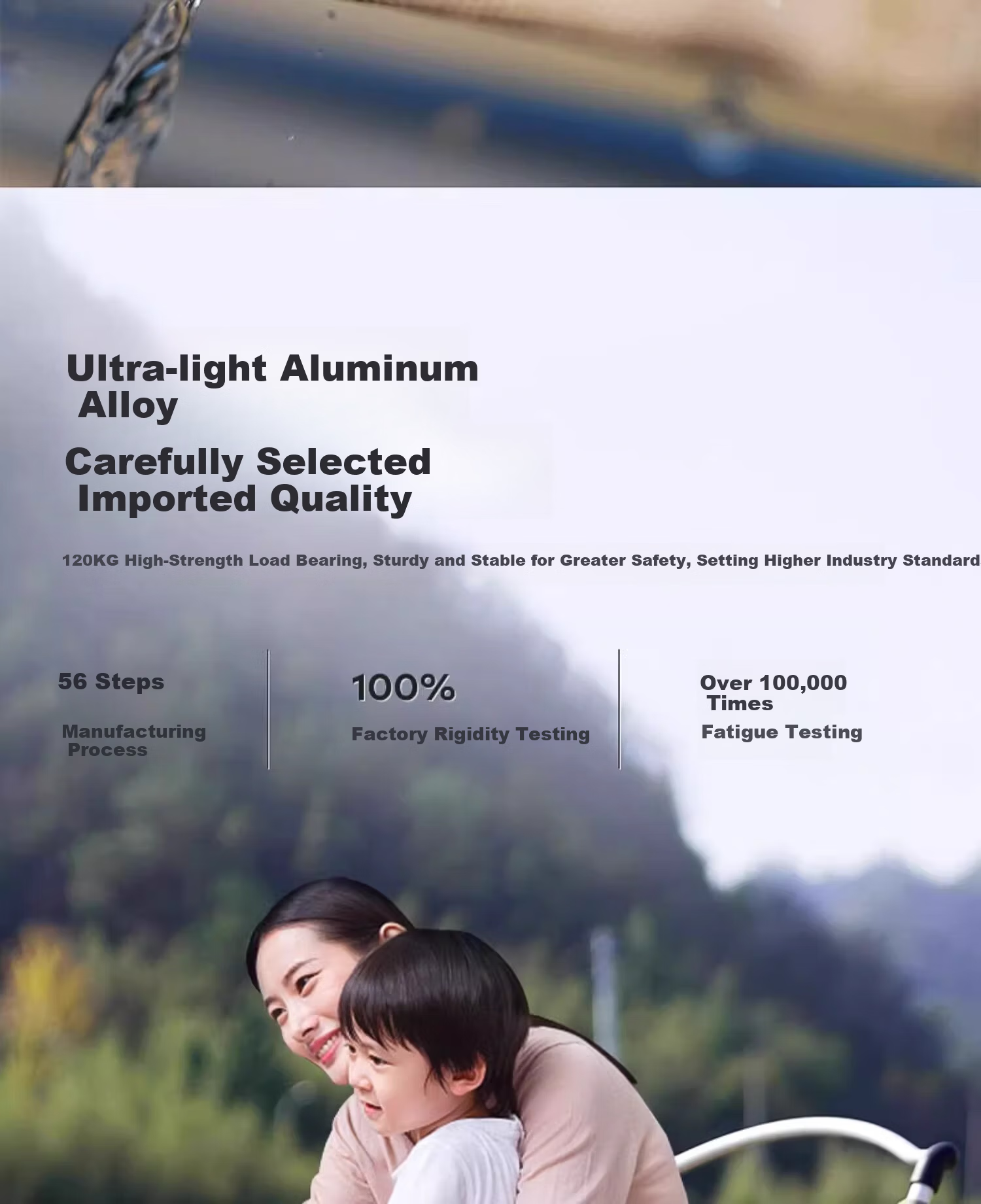 Shanfei Yunqi Outdoor Folding Chair Full Aluminum Alloy Kemit Chair Balcony Leisure Ultra-Light Portable Camping Chair Black 10