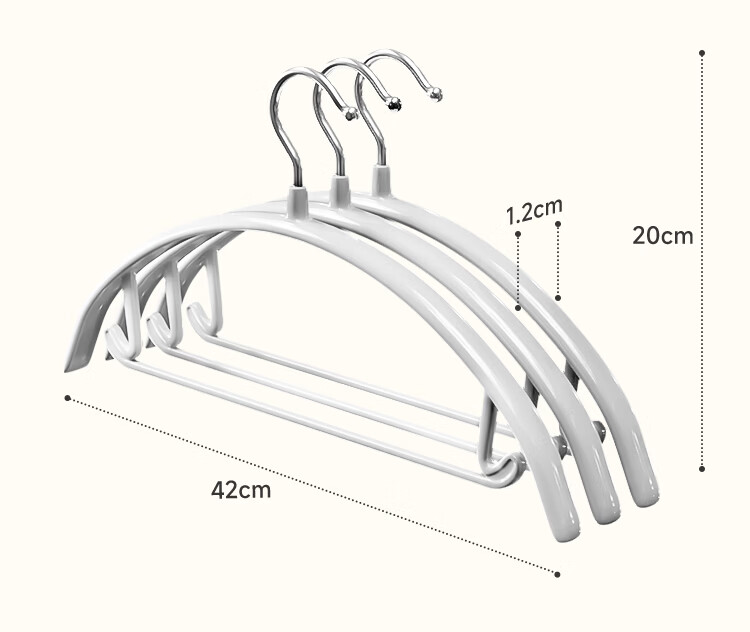Jiabangshu Non-Marking Thickened Non-Slip Clothes Hanger for Adults, Gray, Balcony and Bedroom Use 3