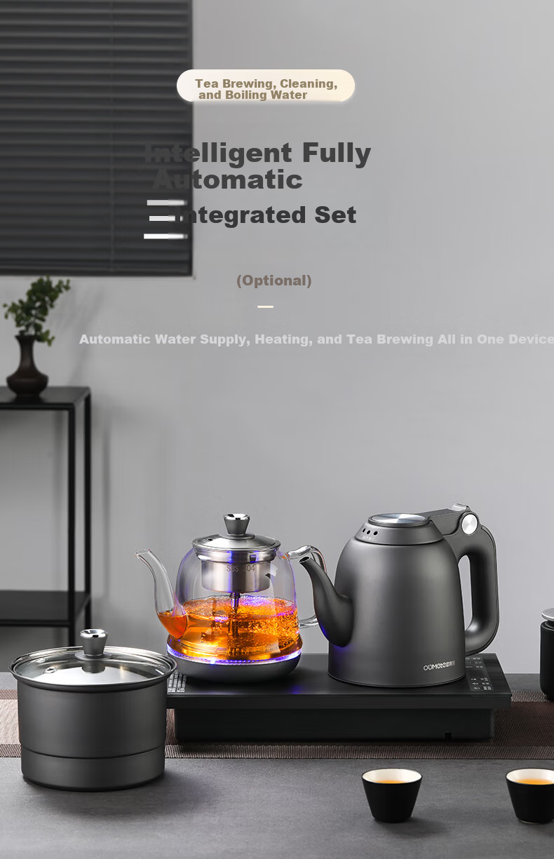 OUMETE Fully Automatic Water-Refilling Electric Kettle, Built-In Tea Table, Water-Heating Kettle, Handle Water-Refilling, Tea Brewing And Water Heating All-In Machine, 316L Insulated Tea Steeping Pot OMT-JS1927 1
