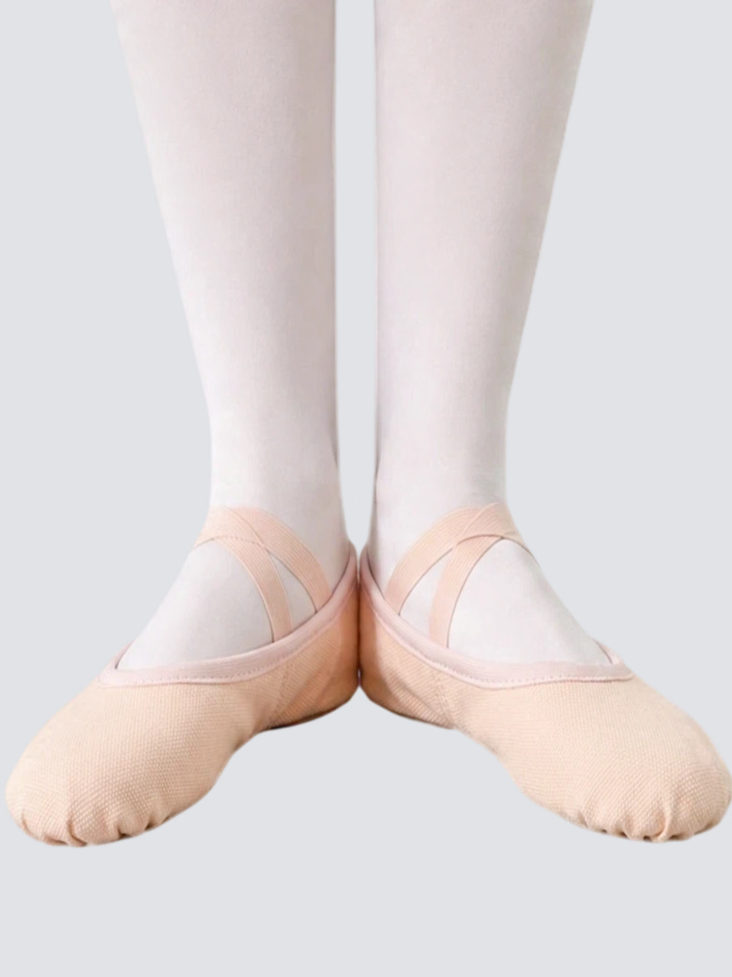 COOTYMAX Adult Dance Shoes Soft Sole Slip-On Yoga Practice Shoes Skin Color Children's Ballet Shoes for Dance Grading 10