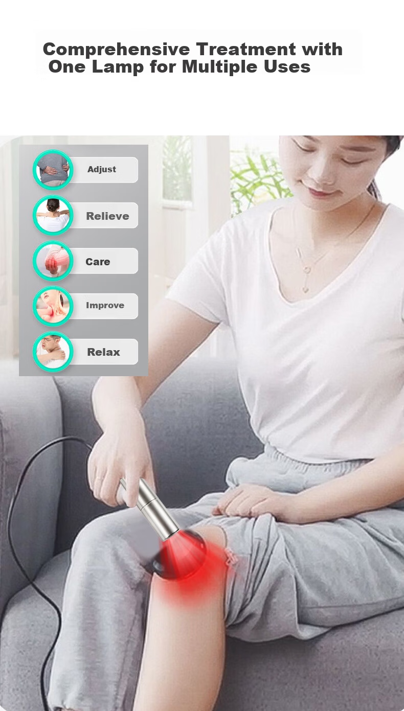 Jujingyang Red Light Flashlight Infrared Lamp Medical Beauty Salon Skin Examination Timed Therapy Auxiliary Light 13
