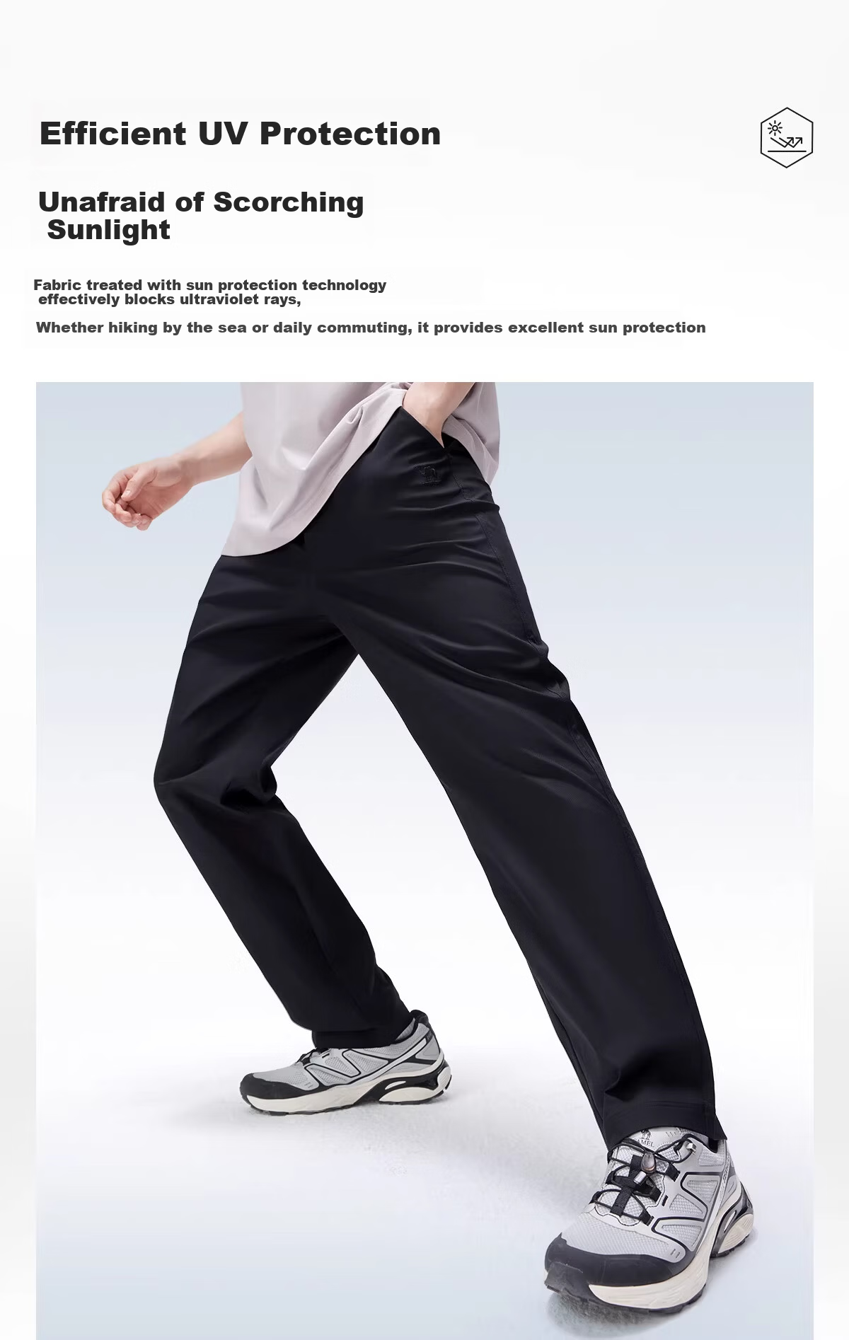 CAMEL Outdoor Quick-Dry Tactical Pants for Women 26 Spring Summer New Breathable Moisture-Wicking Hiking Sun Protection Mountaineering Long Pants for Men 9044 5