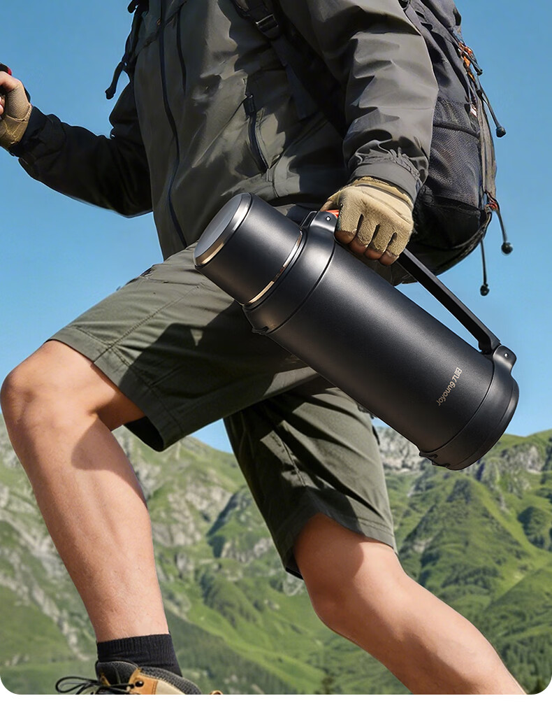 Joyoung 316L Stainless Steel Insulated Portable Travel Water Bottle Large Capacity Outdoor 72H Thermal Car Hot Water Flask 2.5L 3
