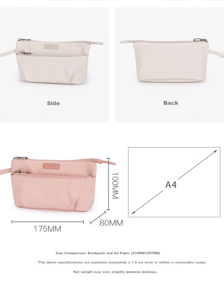 Kala Sheep Travel Essential Makeup Bag Portable Storage Bag Women Large Capacity Toiletry Bag Multi-Compartment Organizer Elephant Gray 1L 5