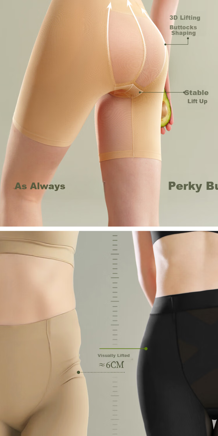 Suki Ryohin Mermaid Hip Enhancing Mid-Waist Butt Lifting Seamless Breathable Tummy Control Hip Shaping Pants Fake Hip Widening Shapewear No-Panty Needed 27