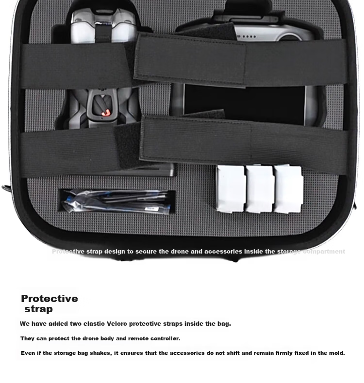 MAXCAM Carrying Case Shoulder Bag Portable Travel Bag Protective Hard Shell for DJI Mini 5 Pro Accessories Waterproof Shockproof Dustproof 4