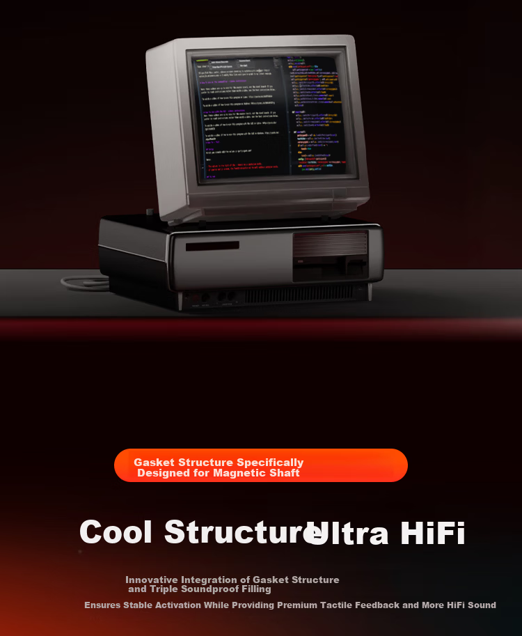 DAREU COOL68 Magnetic Switch Keyboard RT Gaming Mechanical Keyboard 8K Polling Rate Hot-Swappable RGB Dual-Drive Lightbox Valorant 68-Key Layout COOL68 Berry Red 7