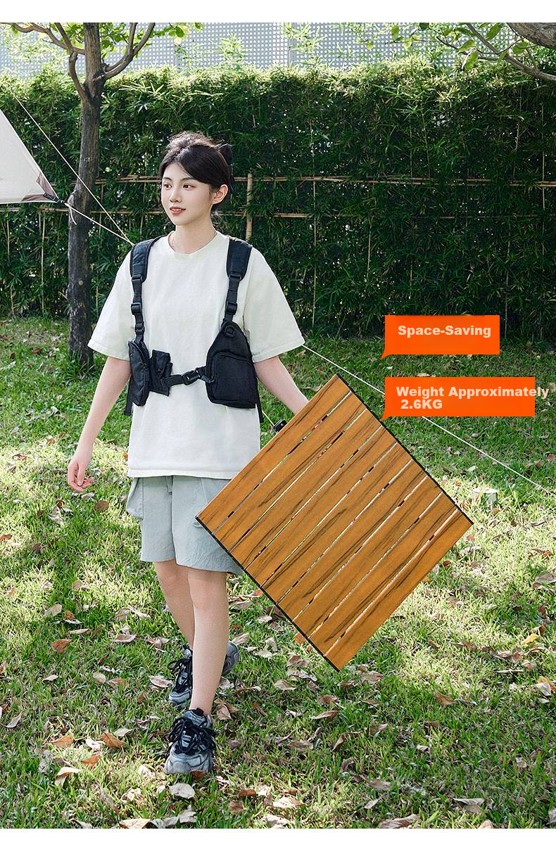 Waterman Outdoor Folding Table Egg Roll Table Portable Camping Table and Chair Equipment Picnic Balcony Leisure Patio Coffee Table 78376 4